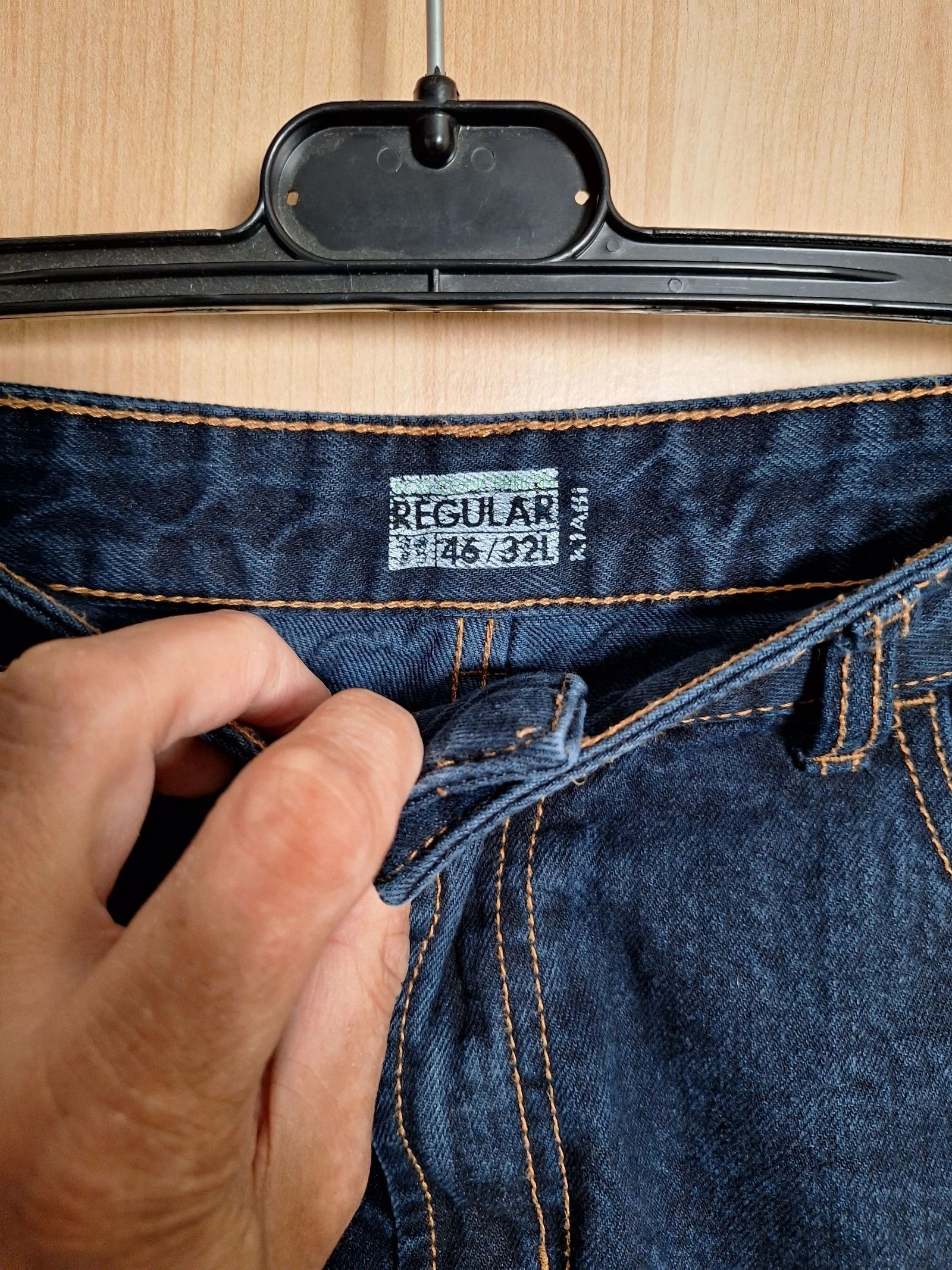 Jeans masculino kiabi regular azul cru tamanho 46 – photo 4